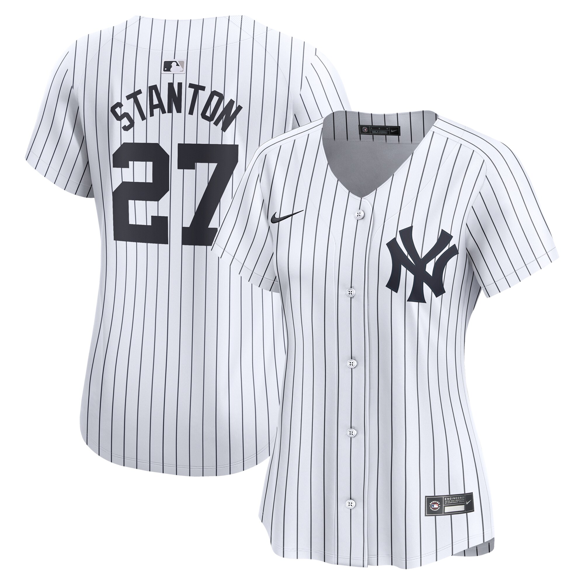 Women's New York Yankees Giancarlo Stanton Nike White Home Limited Player Jersey