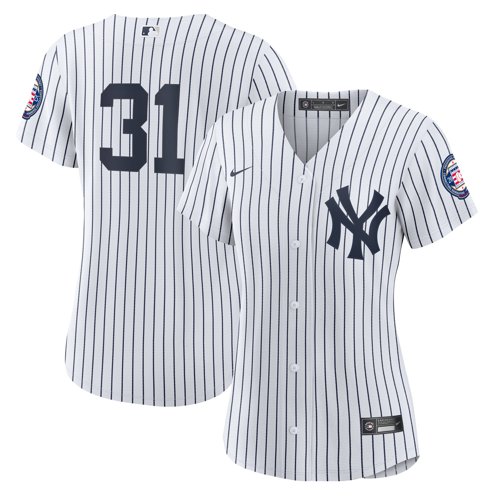 Women's New York Yankees Ichiro Suzuki Nike White 2025 Baseball Hall of Fame Replica Jersey