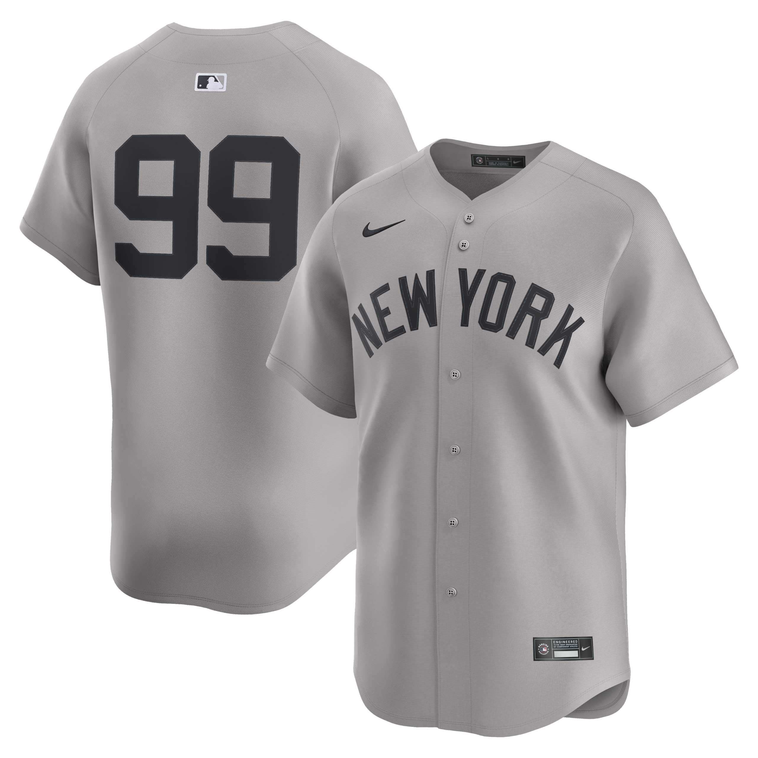 Men's New York Yankees Aaron Judge Nike Gray Road Limited Player Jersey