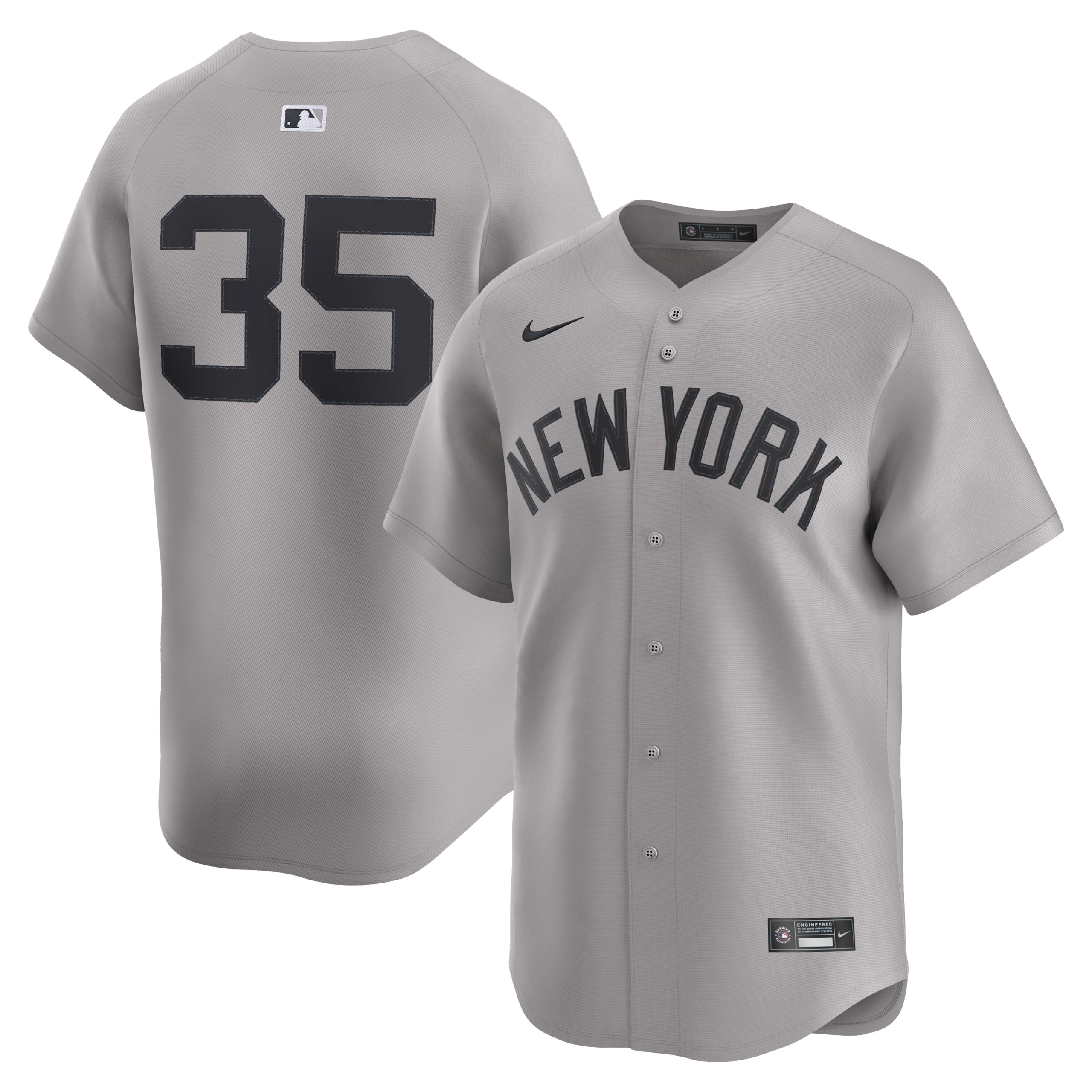 Men's New York Yankees Cody Bellinger Nike Gray Road Limited Player Jersey