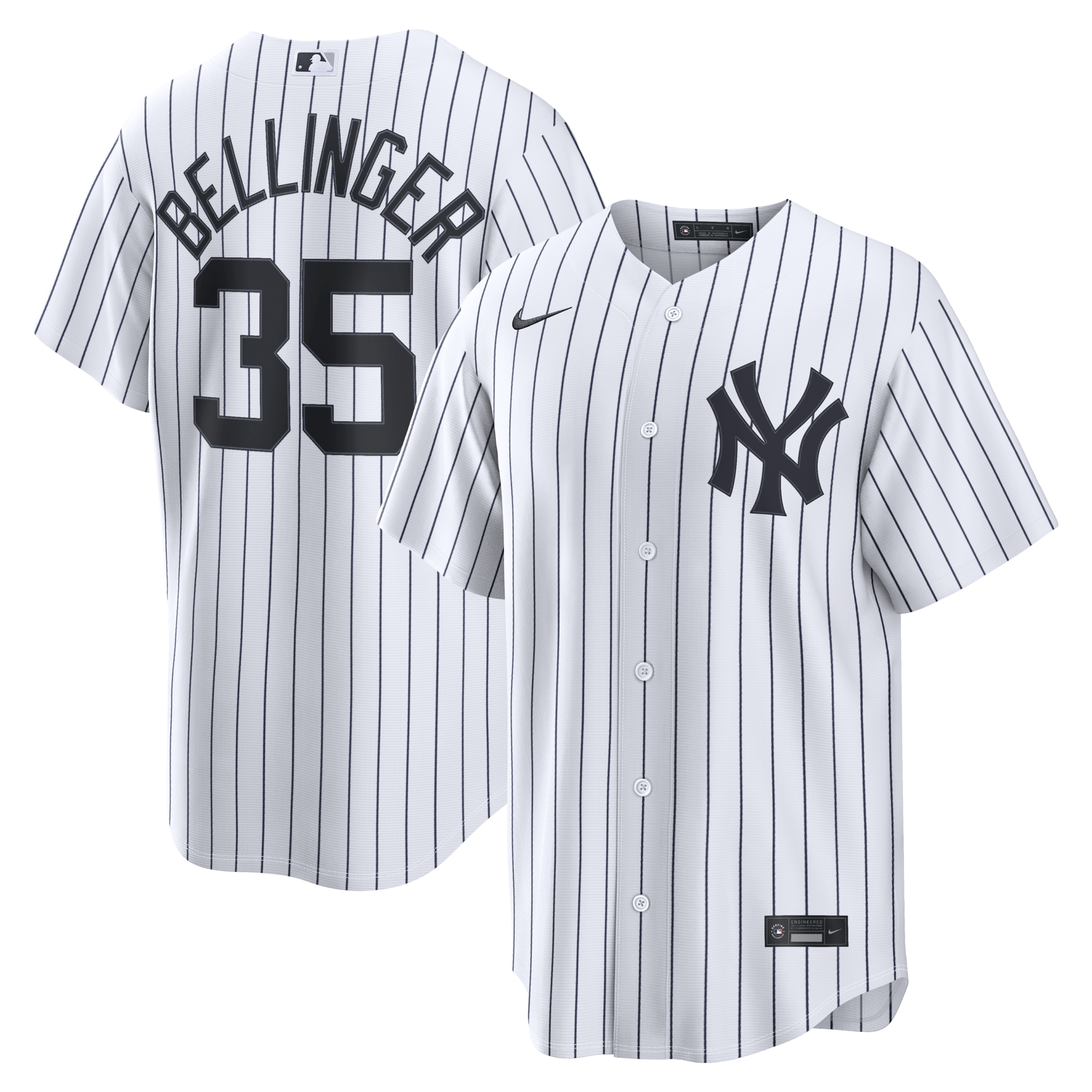 Men's New York Yankees Cody Bellinger Nike White Home Replica Jersey