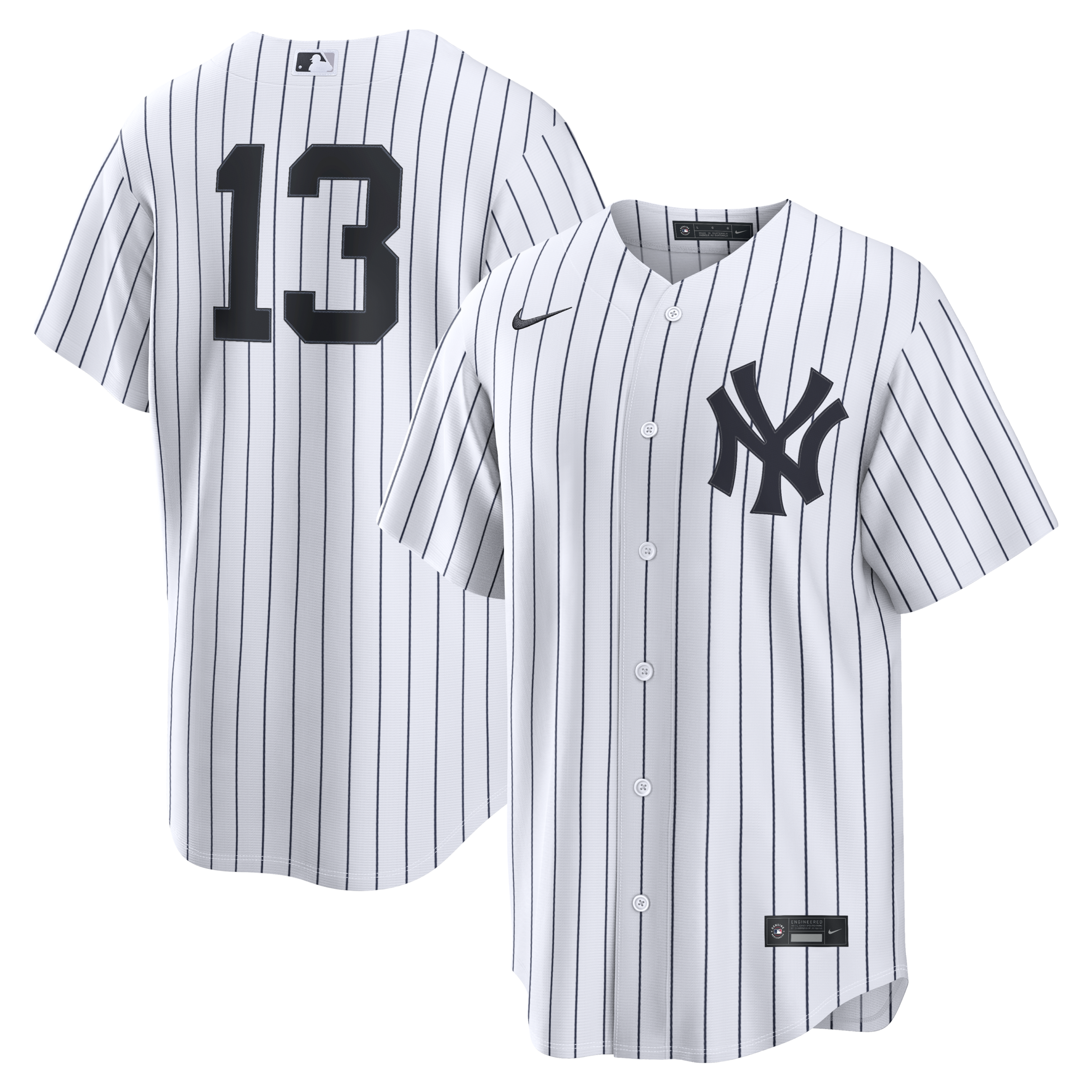 Men's New York Yankees Jazz Chisholm Jr. Nike White Home Replica Jersey