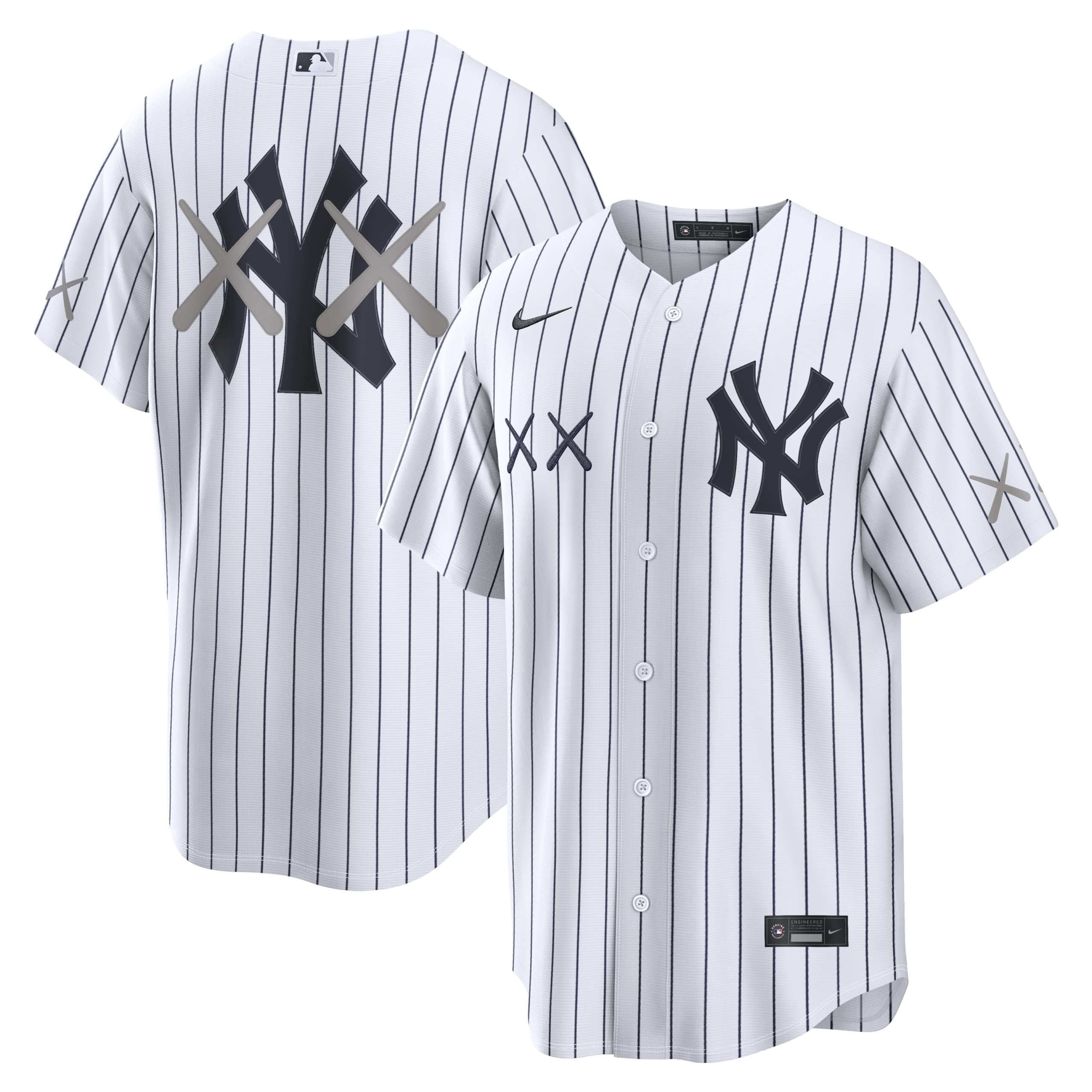 Men's New York Yankees Nike x KAWS White Stadium Jersey