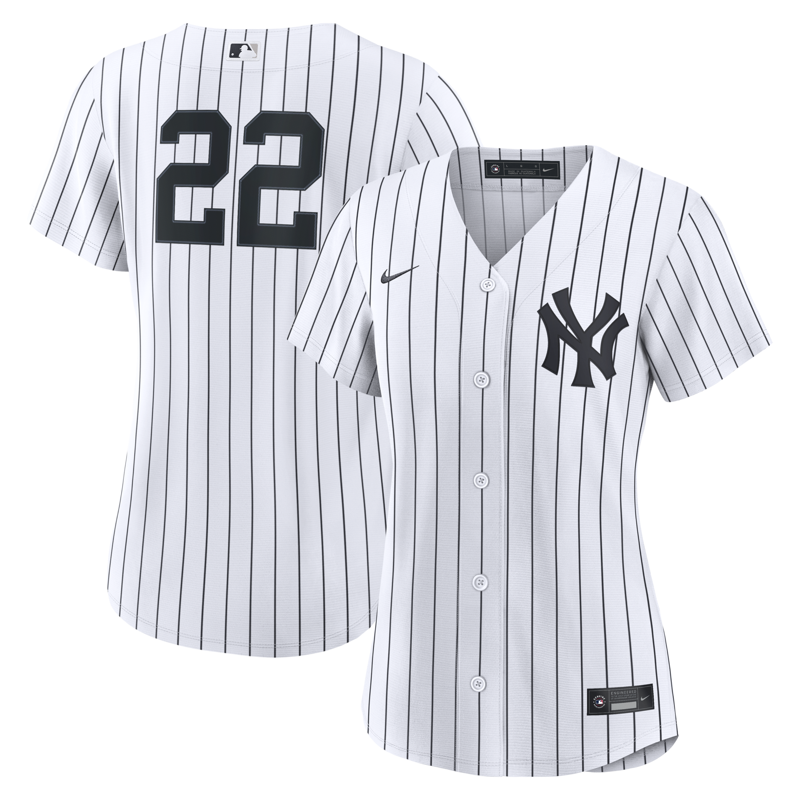 Women's New York Yankees Ben Rice Nike White Home Replica Jersey