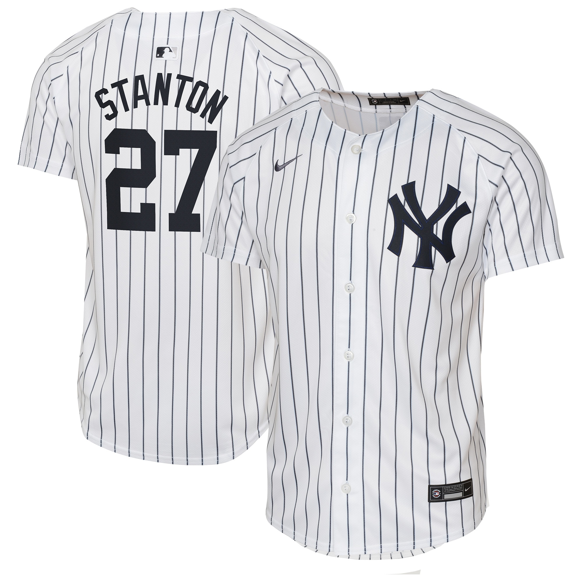 Youth New York Yankees Giancarlo Stanton Nike White Home Limited Player Jersey